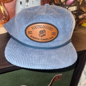 Footsloggers Blue Corduroy SnapBack Patch Hat
